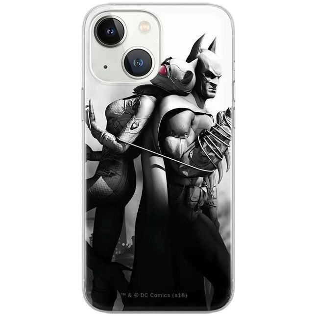 ERT GROUP Mobile Phone case for Apple iPhone 13 Original and Officially Licensed DC Pattern Batman 011 optimally adapted to The Shape of The Mobile Phone case Made of TPU - Royalessencelux