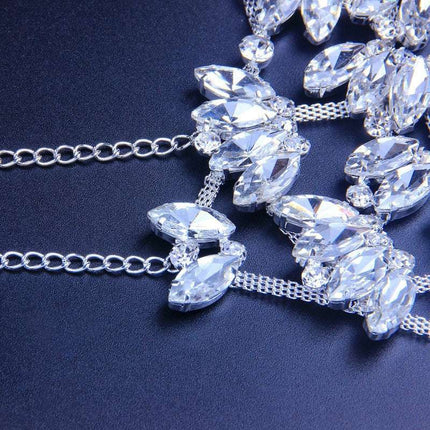 Exaggerated Fashion Rhinestone Mask For Halloween - Royalessencelux