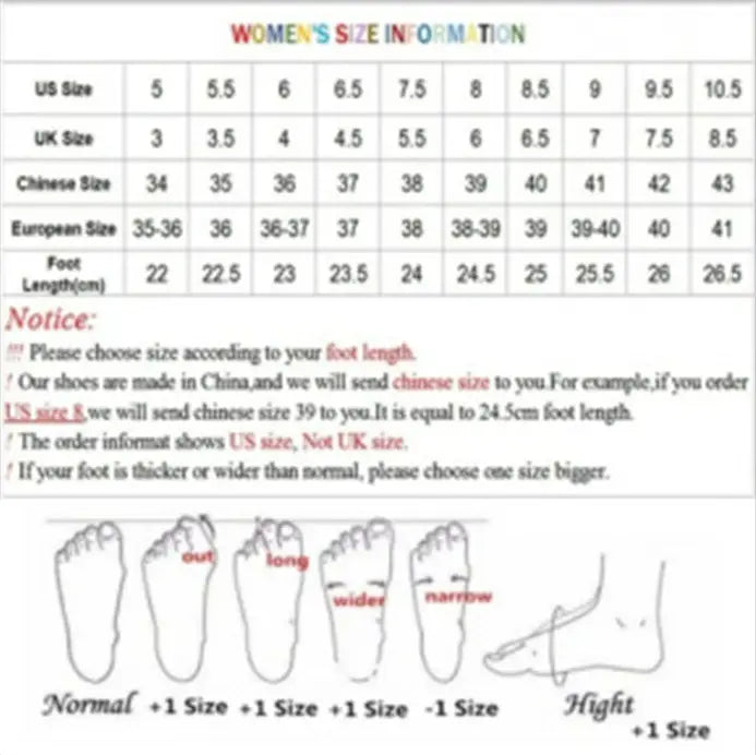 women’s shoe size conversion chart with foot length measurements and sizing guidelines for pink faux fur pointed fine heel high boots and high boots large options.