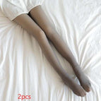 2pcs Grey skin and feet / 220g fleece and thickened