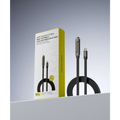 Black braided USB-C type-c charging cable with foldable phone tablet stand supports 240w 65w fast charging