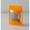 Orange-packaged black braided usb-c fast charging data cable with 240w 65w power for phone tablet stand use