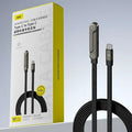 Black braided usb-c 240w 65w fast charging data cable with foldable phone tablet stand built into one connector