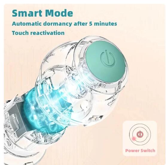 Smart Interactive Rolling Ball Toy for Cats and Dogs, Rechargeable Motion-Activated Pet Ball
