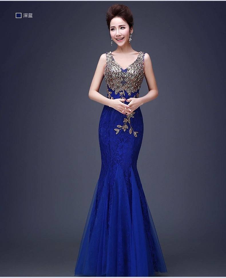 Fish Tail Banquet Evening Dress Button Full Cup Plus Size Bra Without Wi Royalessencelux