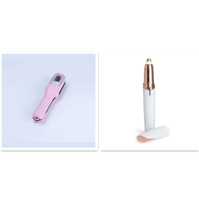 Flawlessly brows electric eyebrow remover in sleek rose gold with ergonomic design for precise hair trimming