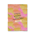 A vibrant floral botanical nordic girls wall art canvas print featuring an elegant quote from mary poppins in black script