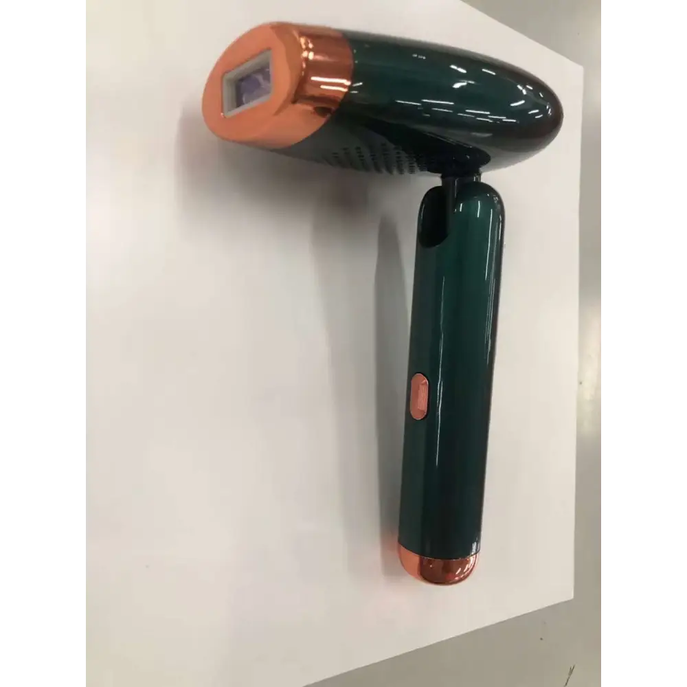 Dark green and copper-colored folding laser hair removal machine with sleek ergonomic design for effective laser hair removal