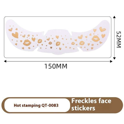 Freckle Tattoo Sticker Hot Gold And Silver - Royalessencelux