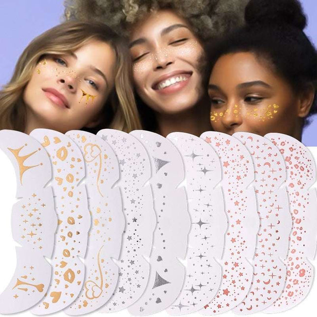 Freckle Tattoo Sticker Hot Gold And Silver - Royalessencelux