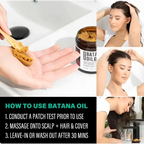 Glow restore hair mask batana oil treatment in a dark amber glass jar with a white label for hair restoration