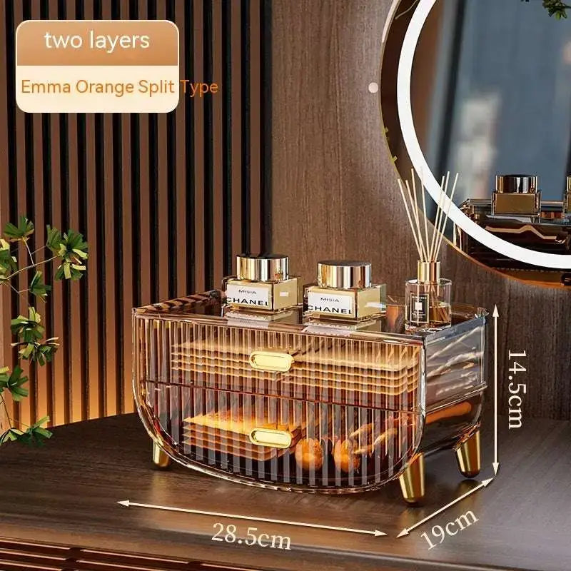 Cosmetics Dustproof Skin Care Products Desktop Storage Rack Dresser Acrylic Mask Storage Box Large Capacity Button Full Cup Plus Size Bra Without Wi Royalessencelux