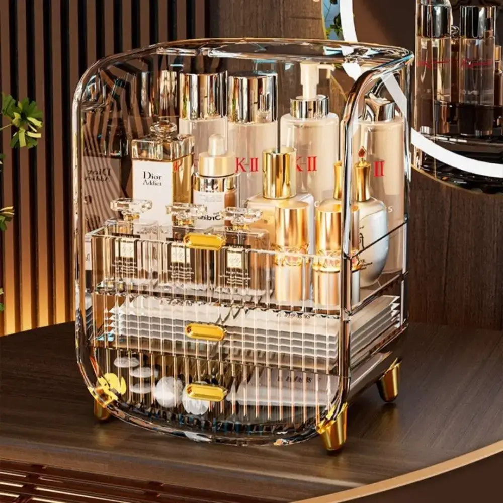 Cosmetics Dustproof Skin Care Products Desktop Storage Rack Dresser Acrylic Mask Storage Box Large Capacity Button Full Cup Plus Size Bra Without Wi Royalessencelux