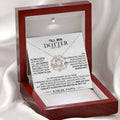 Silver filigree heart pendant necklace with floral design in red gift box for gold floral knot daughter’s love necklace