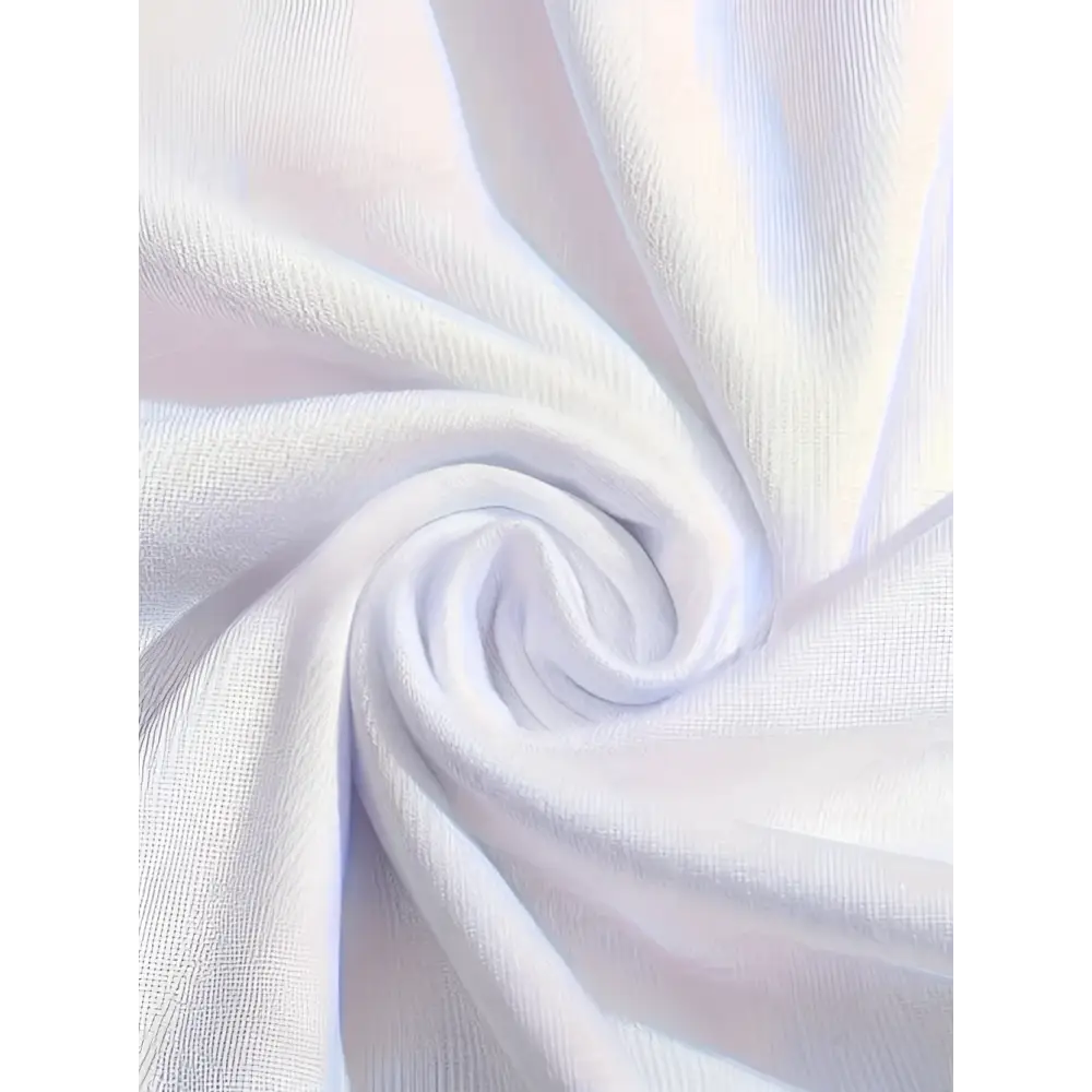 A soft white gothic cross round neck printed t-shirt with subtle sheen and fine woven texture for ladies