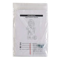White user manual sealed in plastic with safety instructions and screws for green and black high pressure cleaner with coiled hose