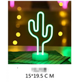Green christmas tree led neon lights shaped as a glowing cactus lamp with a bright green outline and base for perfect ambiance