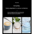 Green handheld battery version milk frother with sleek ergonomic design for effortless use in any cup-shaped container at home