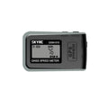 Gray skyrc gsm-015 gnss speedometer with digital display showing peak speed and altitude to receive gps data
