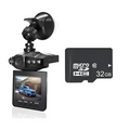 Black h98 night vision driving recorder hd night with suction cup mount and 32gb microsd card for vehicle use
