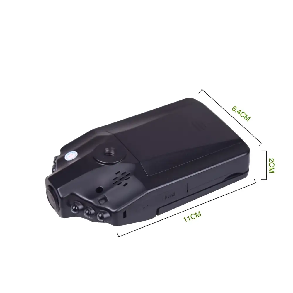 Black plastic h98 night vision driving recorder hd night with sleek rectangular design and multiple side buttons