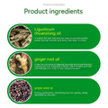 Hair care scalp liquid nutrient solution with ligusticum chuanxiong oil ginger root oil and grape seed oil white label featuring