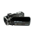 Black digital camera royale essence lux with versatile recording features and flip screen displaying fhd 1080p specifications