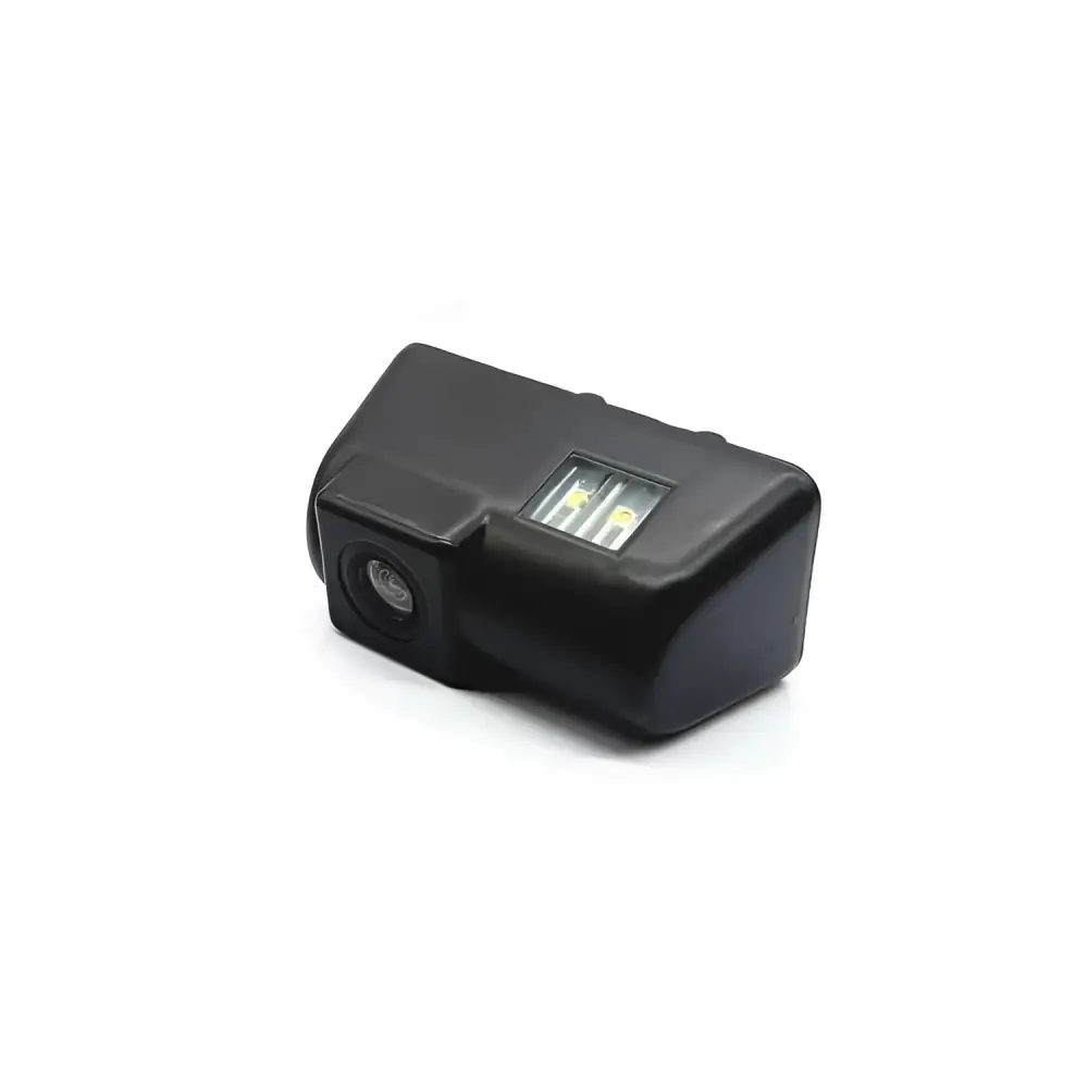 Black plastic rear view camera with integrated led lights for hd night vision vision reversing rear use