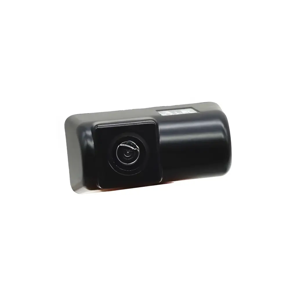 Black plastic rear view camera with integrated led lights designed for hd night vision vision reversing rear use