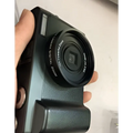 Black wifi slr camera with digital flip screen featuring 16x powerful zoom and textured grip for enhanced handling