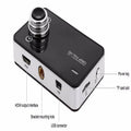 Black and silver hidden type dash cam with 3.0 inch screen featuring data storage capability and suction cup mount option