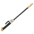 Black and gold high pressure power washer wand with textured sponge grip handle for enhanced control and durability