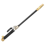 Black and gold high pressure power washer wand with textured sponge grip handle for enhanced control and durability