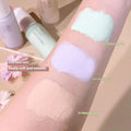 Hisyi silky clear makeup primer three color set with creamy, lightweight shades applied for a soft, smooth finish