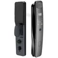 Black fully automatic fingerprint 3d facial smart lock with touchscreen and keyless entry for home security