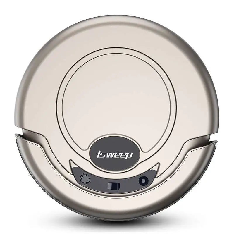 Silver circular cleaning robot s320 with sleek design and dust collection box by home guardians intelligent brand
