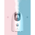A sleek white and silver dual mode device facial steamer designed for hot and cold face steaming
