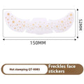 White freckles face stickers with gold star hot stamping design for silver stamping heart freckle tattoo stickers