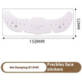 White freckle tattoo stickers with silver stamping heart and dot design in hot silver stamping heart freckle style