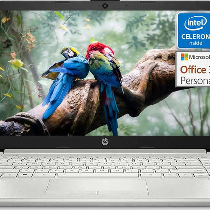 HP Stream 14 Inch Laptop 2023 Ultra Thin and Light Laptop for College Students Intel Celeron N4120 16GB RAM 320B Storage (64GB eMMC+256GB MSD no SD Port) 1 - Year Office 365 Silver Win 11 S - Royalessencelux