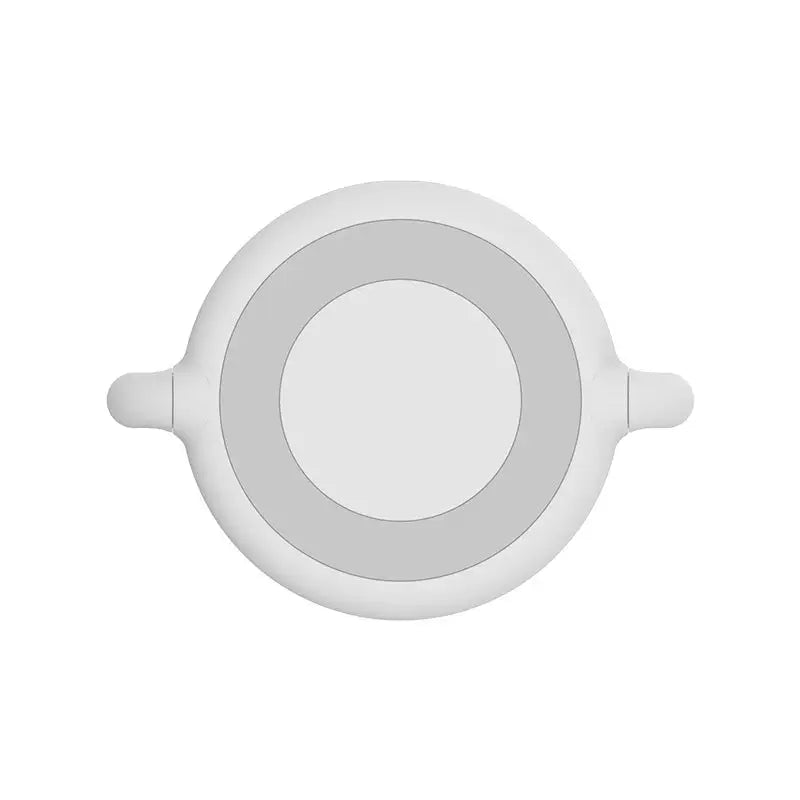 White circular silicone lid with two wooden handles for humidifier usb wireless glass aroma diffuser accessory