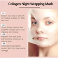 Transparent hydrating collagen peel-off mask with smooth gel-like texture and subtle sheen with silver brush included