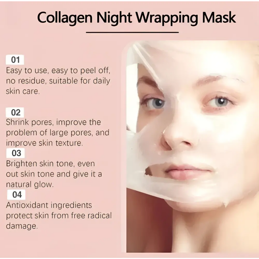 Hydraterend Collagen Peel-Off Masker met Zilveren Kwast