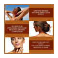 Bronze hydrating facial tanning essence for bronzed skin delivering natural skin color effect with self-tanning drops