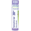 Purple-tinted cylindrical tube of boiron usa hyoscyamus niger 200ck homeopathic remedy from boiron single medicines