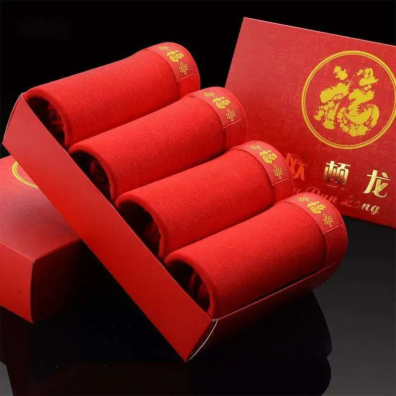 Non-marking ice silk modal men's boxer briefs 4 boxes Button Full Cup Plus Size Bra Without Wi Royalessencelux