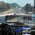 Black rectangular intelligent 4g360 panoramic positioning mirror cam with built-in camera and display screen for vehicles