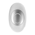 White oval-shaped intelligent relieve anxiety sleep instrument with metallic silver circular button in the center