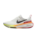 White nike invincible run 3 road running shoes with black speckled swoosh and cushioning helps performance