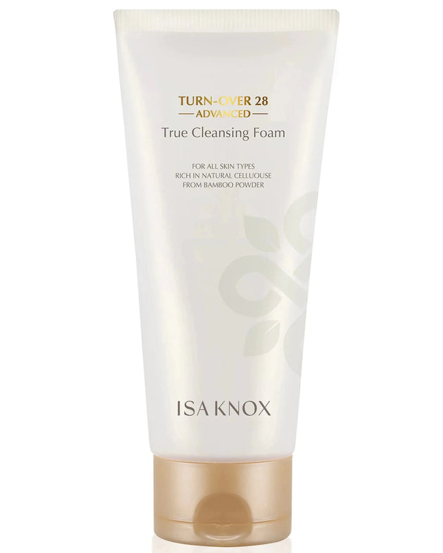Isa Knox True Foaming Facial Cleanser (6.1fl oz) - Korean Skincare Non - Drying Bubble Foam Face Wash Pomegranate Vinegar Natural Bamboo Cellulose - Royalessencelux